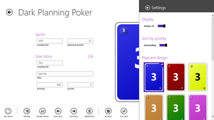 Settings: Playcard Design, Display and Priority Sorting